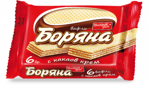 вафла боряна с какаов крем 6бр. 140гр.