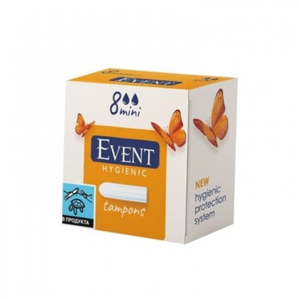 тампони дамски евент хигиенични 8бр. мини