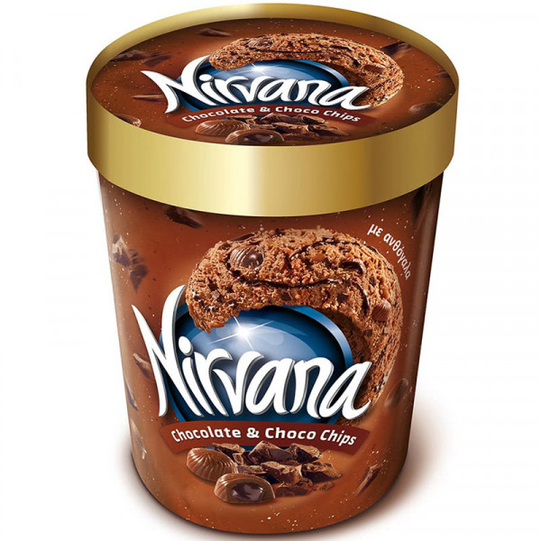 сладолед нирвана шоколад и чипс 356гр