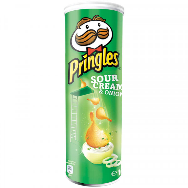 чипс прингълс сметана и лук 165г