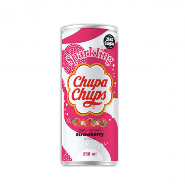 Газирана напитка Chupa Chups ягода без захар - 0,250 мл.