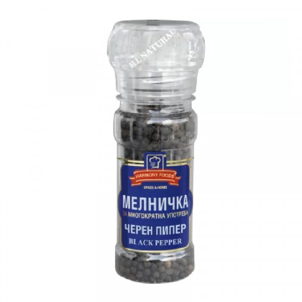 подправка мелничка черен пипер меркури фудс 55гр.