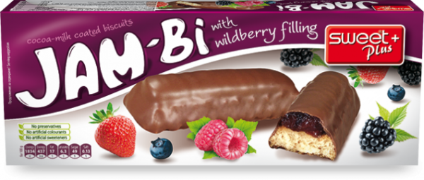 бисквити джам би горски плодове 150 гр.