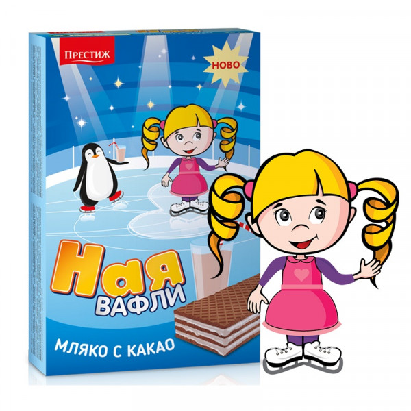 вафли ная мляко с какао 321г