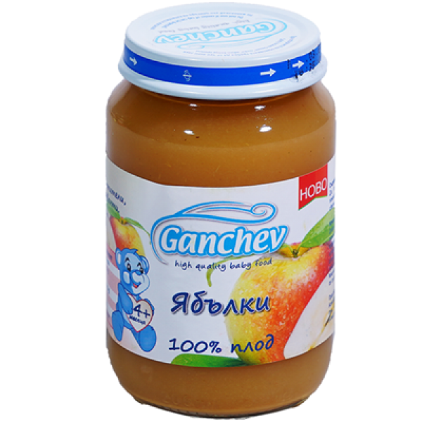 пюре ганчев ябълка и круша 100% 190гр.