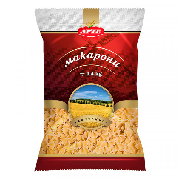 арте макарони фарфале 0,400кг