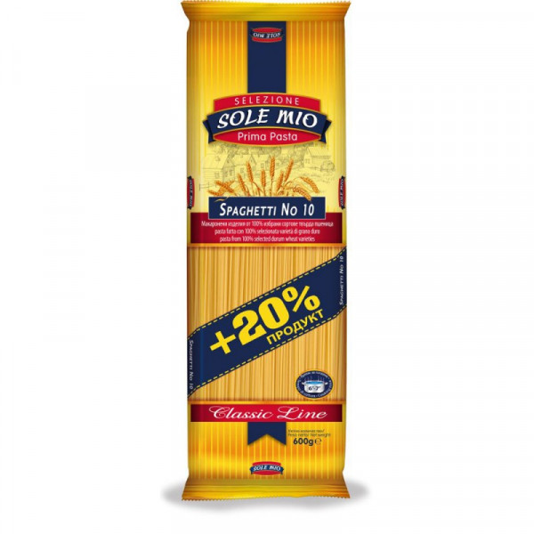 спагети соле мио №10 600г