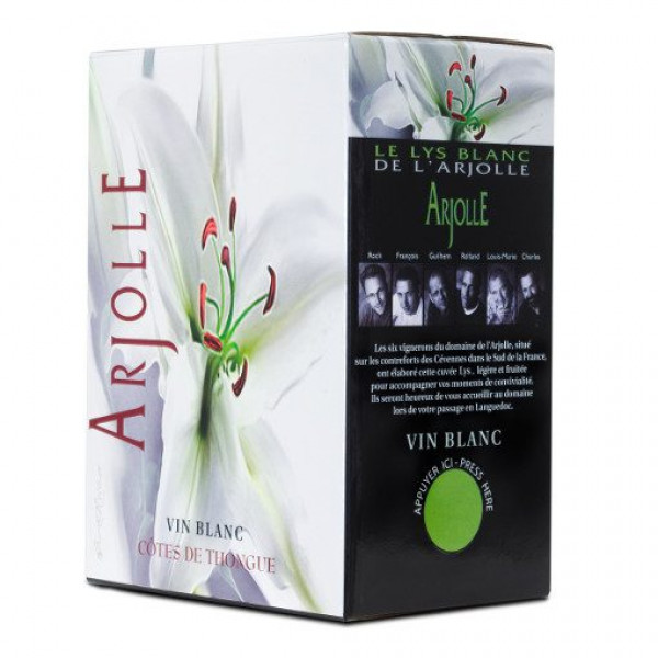 бяло вино льо лис де тонг лангедок 5л.