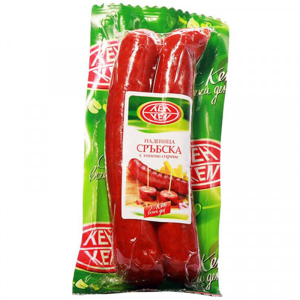 наденица грил с топено сирене кен 390гр. вак.