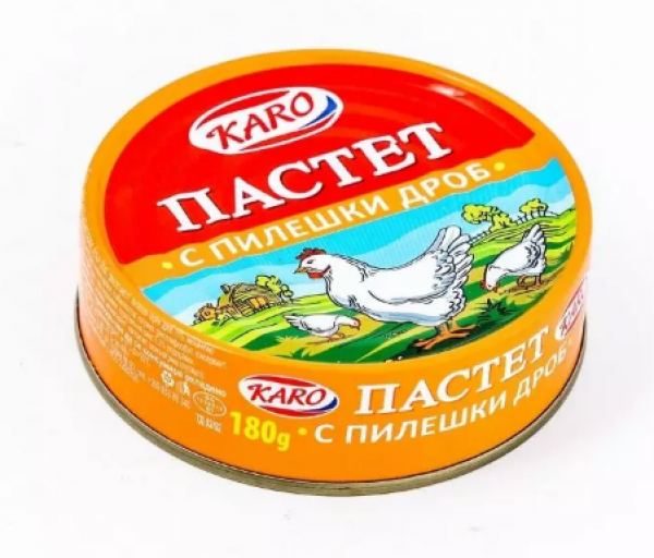 Пастет с Пилешки Дроб Каро - 300гр.