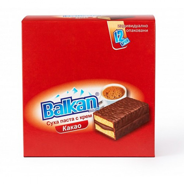 суха паста балкан какао-кутия  12 бр 420 гр