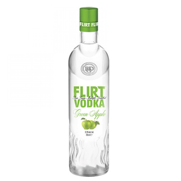 водка флирт зелена ябълка 700мл.