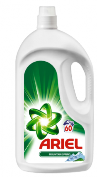 Прах За Прание Ариел Планинска Пролет Течна (60 пранета) - 3.3л.