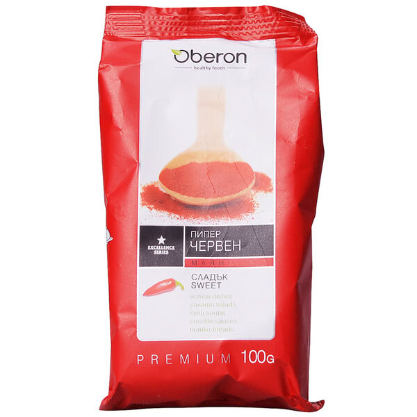 подправка червен пипер млян сладък оберон 100гр.