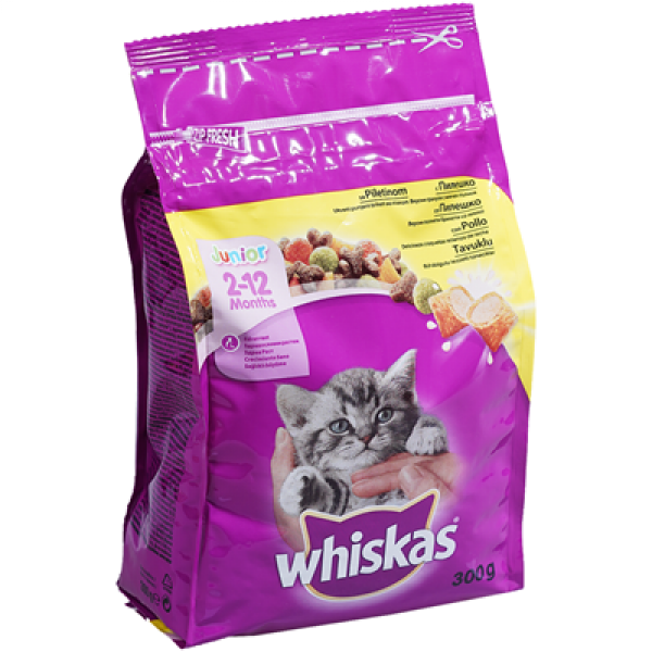 храна за котки уискас джуниър 300гр.