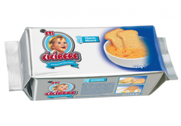 сухар ети чичи бебе с витамини 125гр