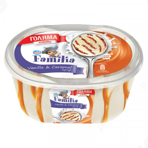 сладолед фамилия ванилия и карамелов сироп 505гр