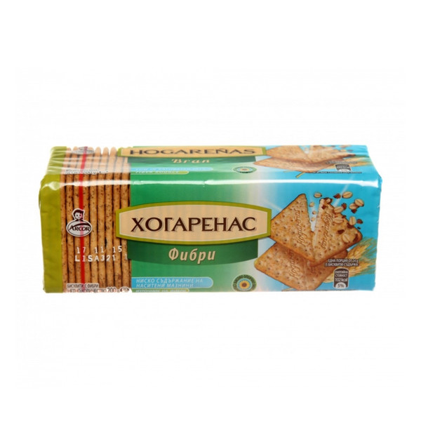 бисквити хогаренас фибри 200 гр