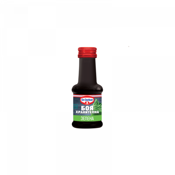 зелена боя хранителна течна 30мл.