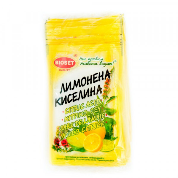 лимонена киселина биосет  10 гр