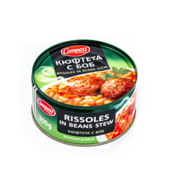 консерва компас кюфтета с боб 300 гр