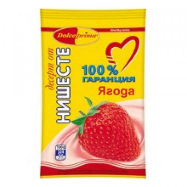 нишесте долче прима ягода с мляко и калций 70гр.