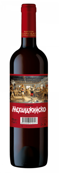 червено вино механджийско 750мл