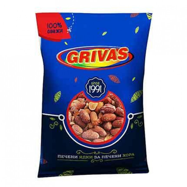 ядки печен едър фъстък гривас 250гр