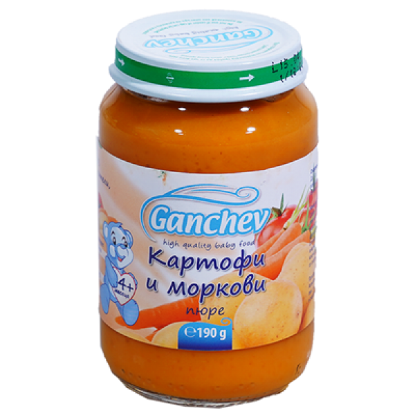 пюре ганчев картофи и моркови 190гр.