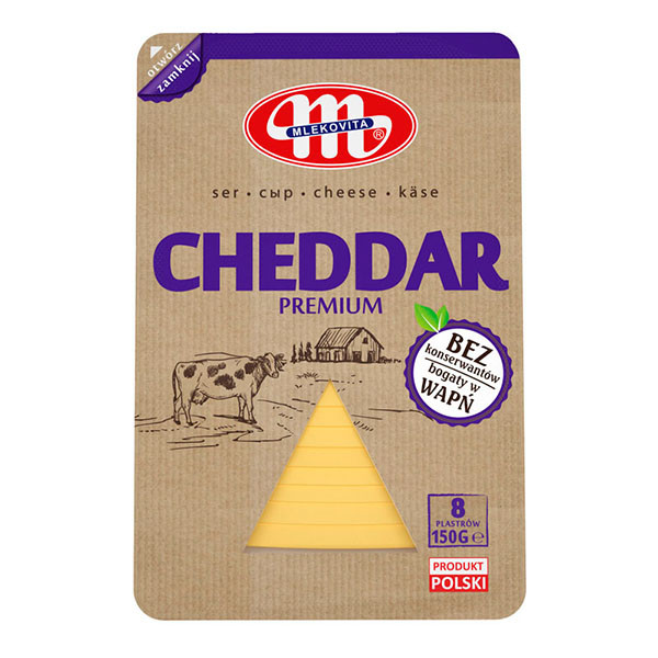 сирене чедър млековита слайс 150гр