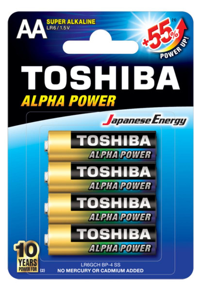 батерии тошиба алкалайн 4бр.