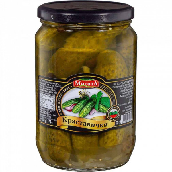 кисели краставички мисота 680гр.