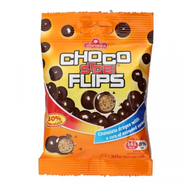 шоколадови топчета чоко флипс 30гр.