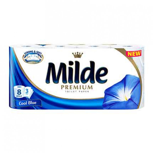 тоалетна хартия милде кул блу 8бр