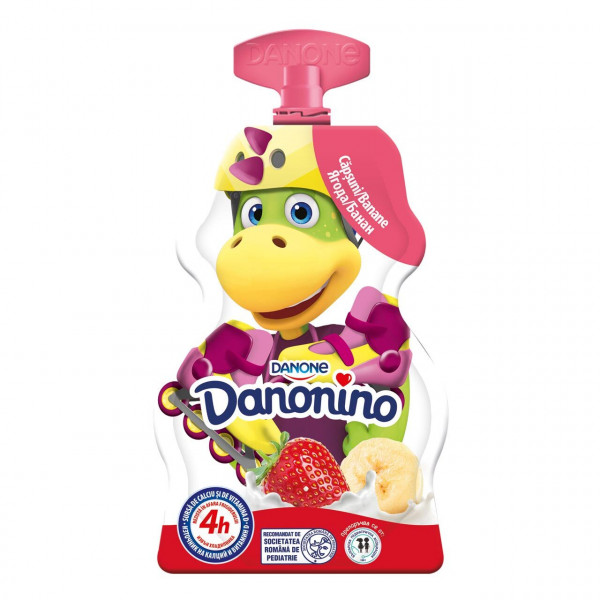 Плодово Мляко Данонино Банан с Дозатор - 70гр.