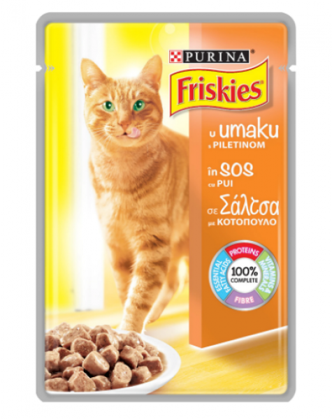 храна за котки фрискис 85гр.