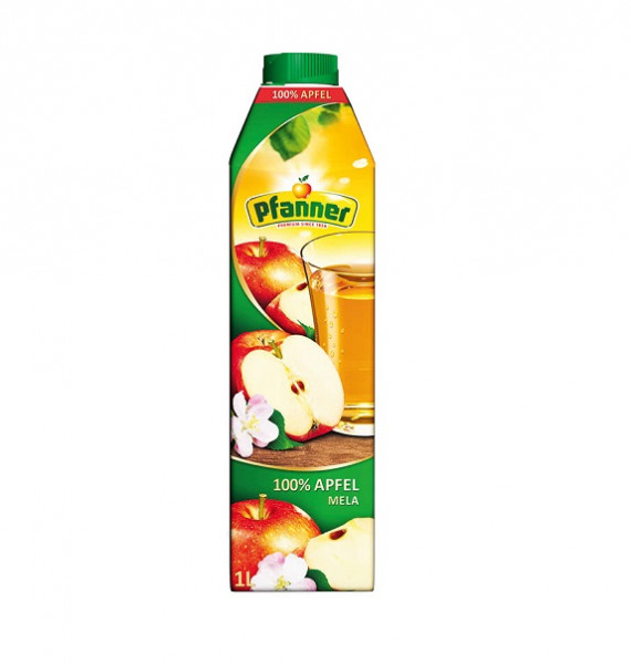 натурален сок пфанер  1 л.ябълка 100 %
