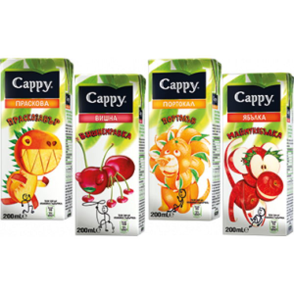 натурален сок капи вишнемравка 200мл.