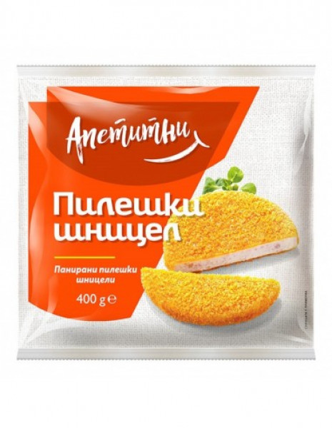 панирани пилешки шницели апетито 400гр
