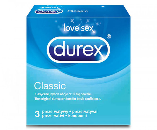 презервативи дюрекс класик 3бр.