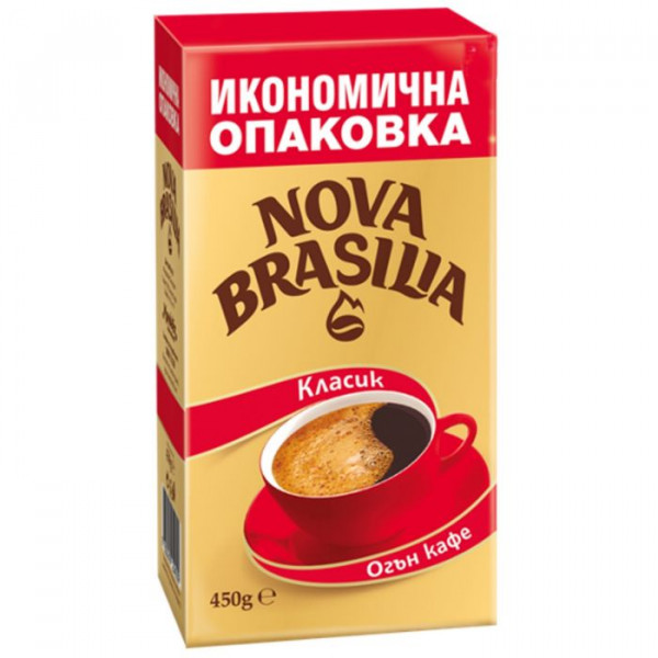 кафе нова бразилия класик икономична опаковка 450гр.