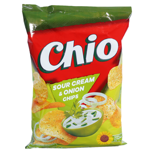 чипс чио със сметана и лук 60гр.