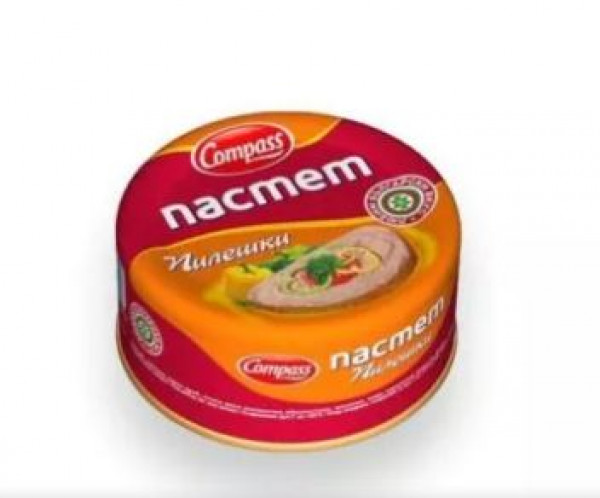пастет компас пилешки 180 гр