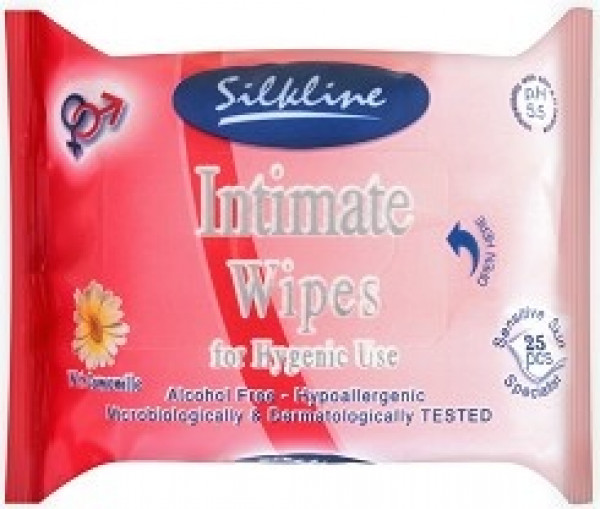 мокри кърпи силклайн 25 бр