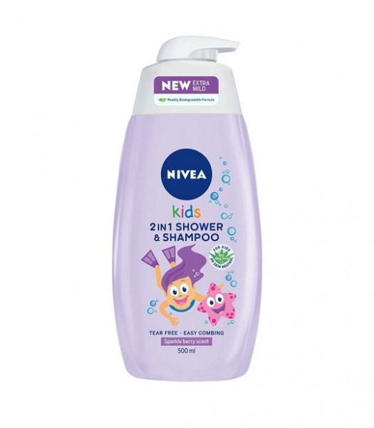 душ-гел и шампоан 2в1 250 мл за момиче