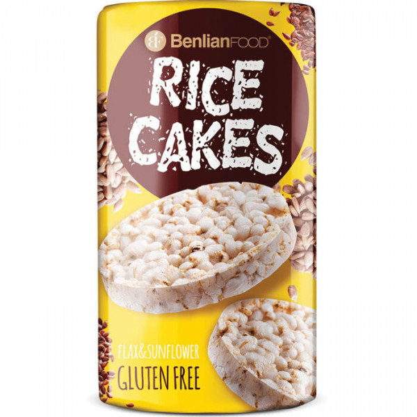 оризов снакс бенлин с ленено и слънчогледово семе 100гр