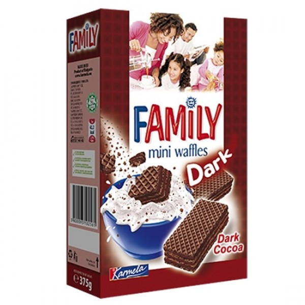вафли фамилия мини дарк 375гр