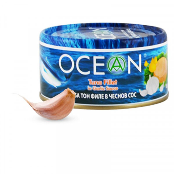 консерва риба тон в чеснов сос-185гр