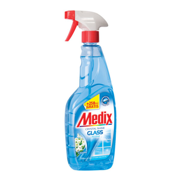 почистващ препарат медикс гласс  син помпа 500 мл