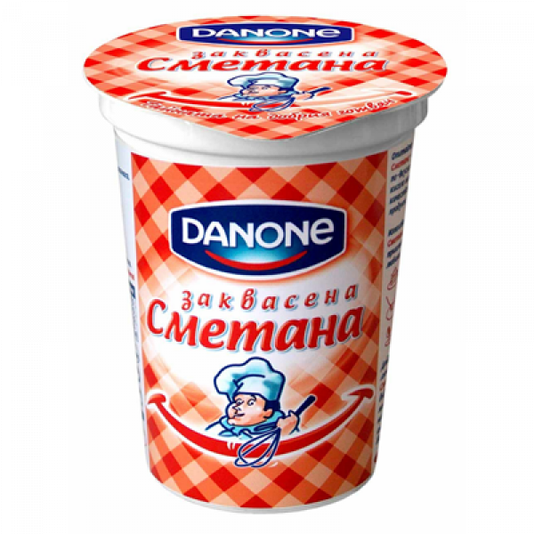 заквасена сметана данон 380гр.